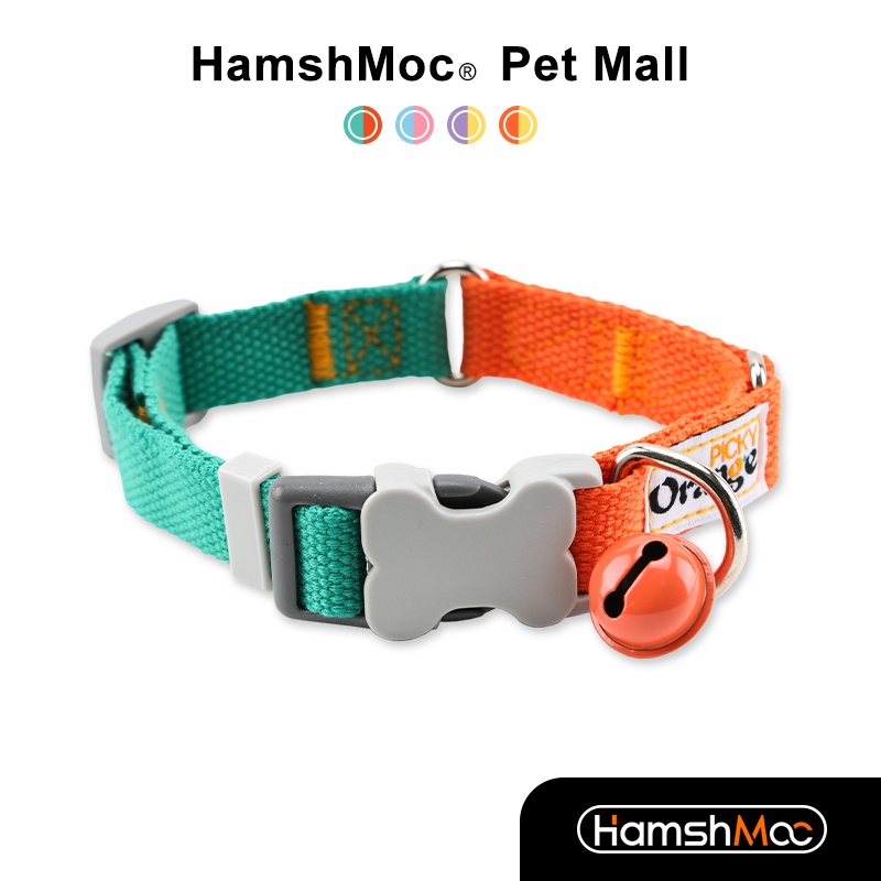 HamshMoc Có Thể Điều Chỉnh Cổ Chó Nhẹ Cổ Thú Cưng An Toàn Có Thể Điều Chỉnh Bền Thoải Mái Mềm Mại Có Chuông Cho Chó Nhỏ Vừa
