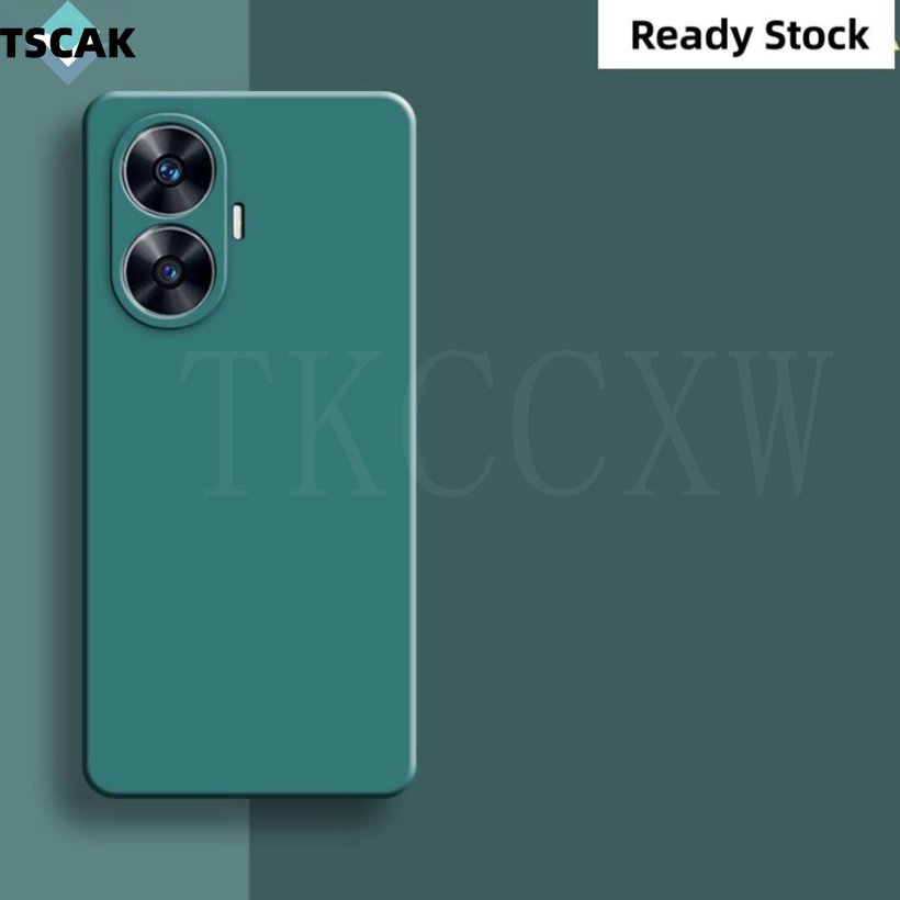 Ốp Điện Thoại Silicon Mềm Nhám Siêu Mỏng Bảo Vệ Ống Kính Máy Ảnh Cho Realme C55 C35 C33 GT Neo 5 3