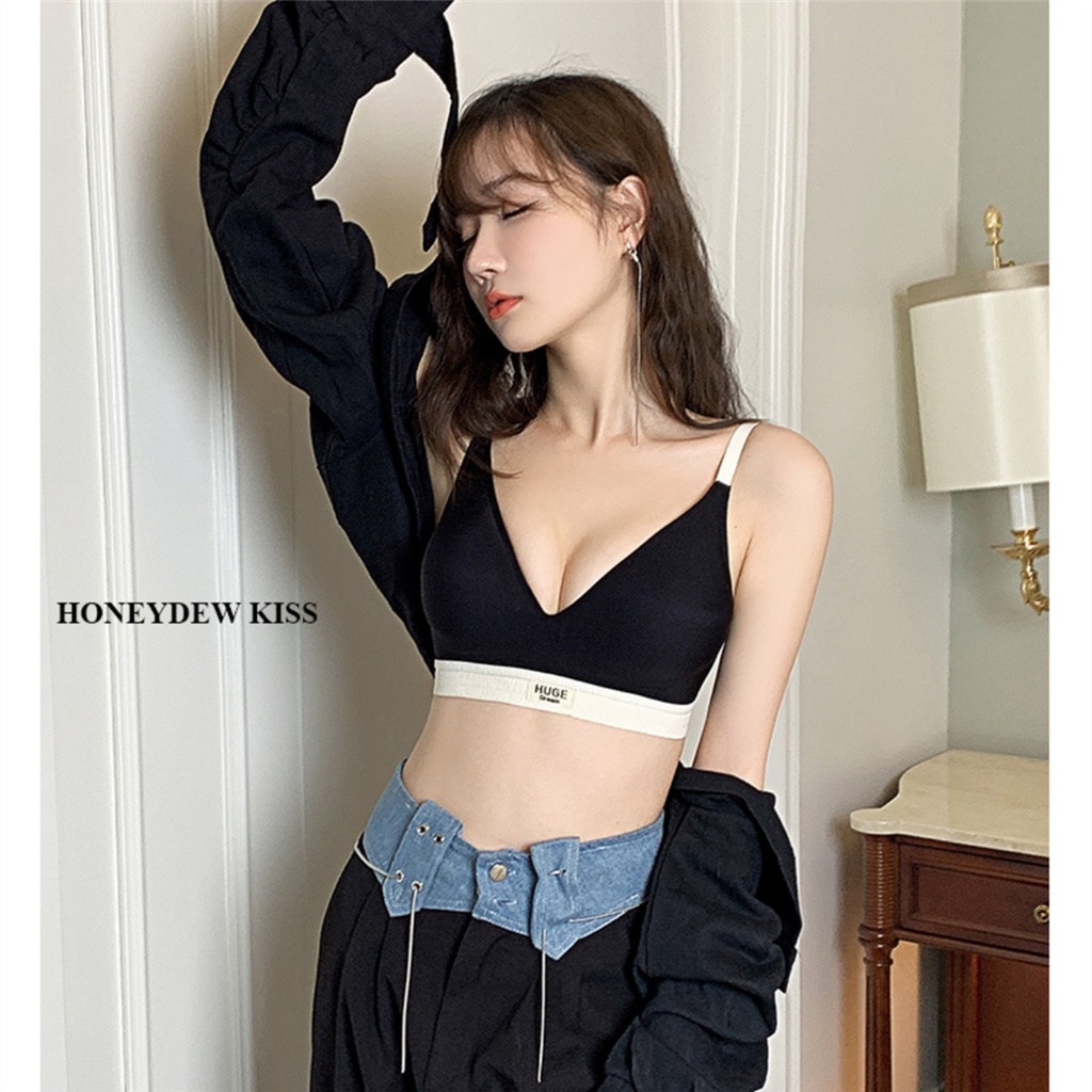 Áo Lót Thể Thao Nâng Ngực Mềm Mại Không Đường May Cài Khóa Thời Trang Cho Nữ