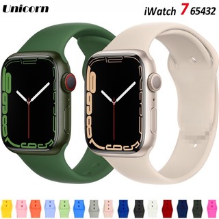 Dây Silicone Thay Thế Cho ĐồNg Hồ apple iWatch 44mm 45mm 40mm 42mm 38mm 41 8 6 5 3 SE 7