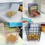 GETVOW Giỏ Để Bàn Đen Bạc Hồng Bền Đẹp Văn Phòng Để Bàn Sắp Xếp Trang Điểm Phân Loại Lưu Trữ