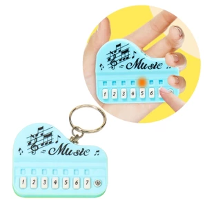 Móc khóa bàn phím điện tử Mini cầm tay BTF có đèn LED và hiệu ứng âm thanh
