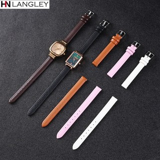 Dây Đeo Đồng Hồ Bằng Da Thật Mỏng Nhiều Màu 10mm 12mm 14mm 16mm 18mm 20mm 22mm