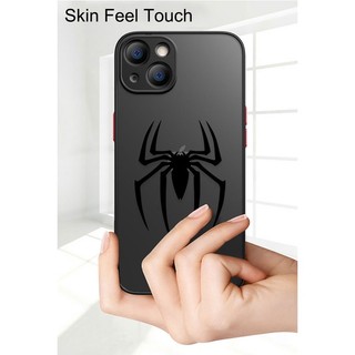 Ốp Điện Thoại Di Động Logo Người Nhện Người Sắt Cho Iphone Da Cảm Thấy Mềm Mại Cho Apple iPhone 13 14 12 11 PLUS PRO MAX MINI 6 6S 7 8 PLUS iPhone X XS XR X MAX SX MAX SE2020 SE2022