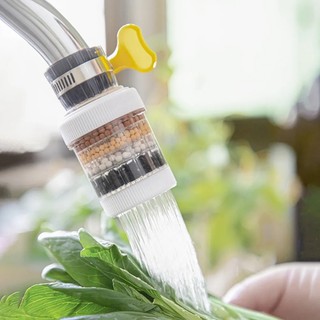 Máy Lọc Vòi Nước Nhà Bếp Có Thể Tháo Rời 6 Lớp / 360° Đầu Gắn Vòi Nước Chống Bắn Tung Tóe Tiết Kiệm Nước Có Thể Xoay Được
