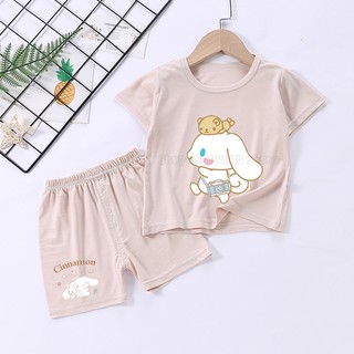 [Hàng Tại Chỗ] Bộ Đồ Ngủ Ngắn Tay Mỏng Nhẹ Thoải Mái Dòng sanrio pochacco Dễ Thương Cho Trẻ Em