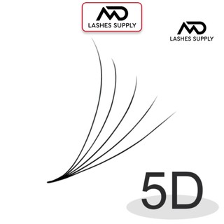 Mi fan 5D MD LASHES độ cong C - CC - D, độ dày 0.7 - 1 hộp 1000 fan - dụng cụ nối mi