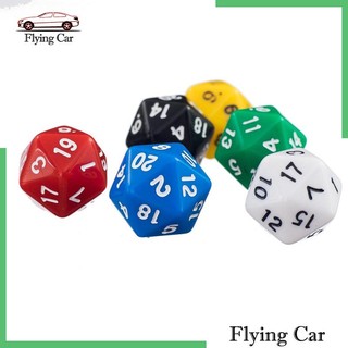 Bộ 6 Xí Ngầu 20 Mặt D20 Dùng Chơi Game RPG 1 #