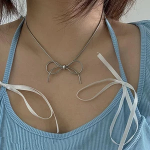 Coo Elegant Bowknot Pendant Choker Wedding Birthday Anniversary Jewelry Gift Women