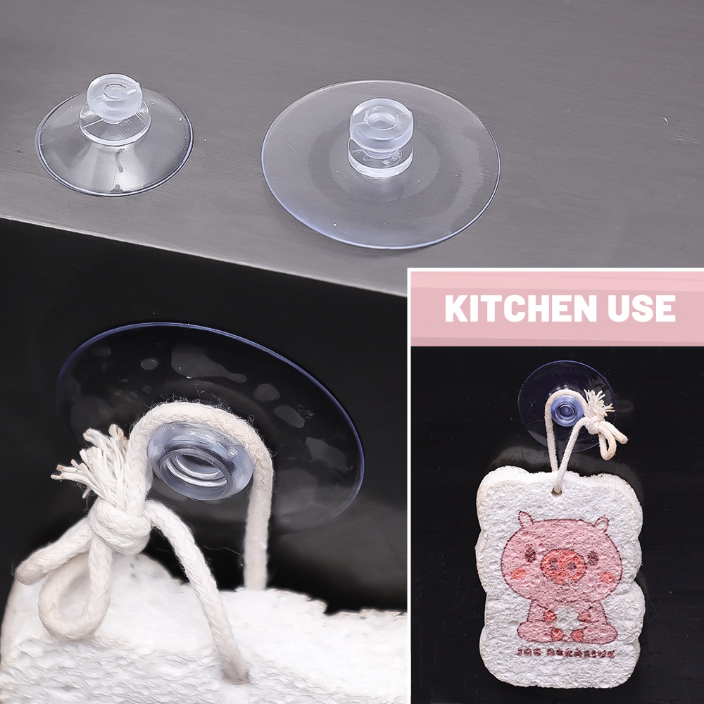 Đa Năng Hút Đầu Nấm Móc Treo Chắc Chắn Quần Áo Trong Suốt Áo Cửa Sổ Nhựa Nhà Bảo Quản