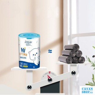 Combo cuộn 100 túi đựng rác Minaier có dây rút tự huỷ sinh học chịu nhiệt tiện lợi GD722-TRacHH
