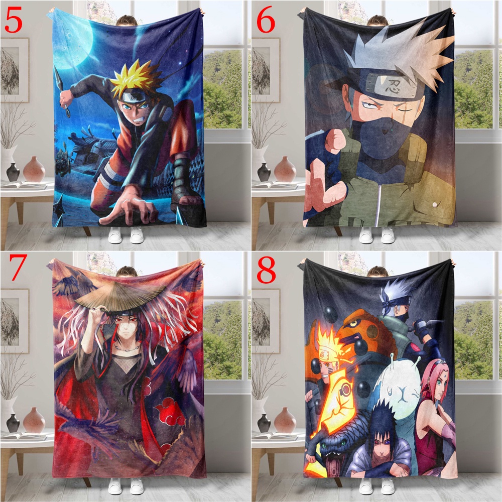 Chăn flannel In Hình anime naruto Một Mặt Làm Quà Tặng Tốt Nhất Cho Người Lớn