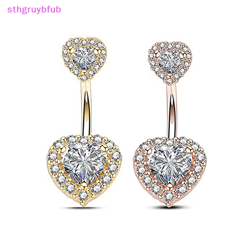 Sthb thời trang trái tim rốn vòng đeo bụng nút thắt lưng bằng thép không gỉ trang sức cho phụ nữ bãi biển body vn