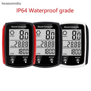 Heasonndu Đồng hồ tốc độ và đồng hồ đo tốc độ Máy tính xe đạp đạp chống nước có màn hình LCD VN