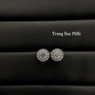 Bông tai dáng nụ tròn size 7mm đeo sát tai
