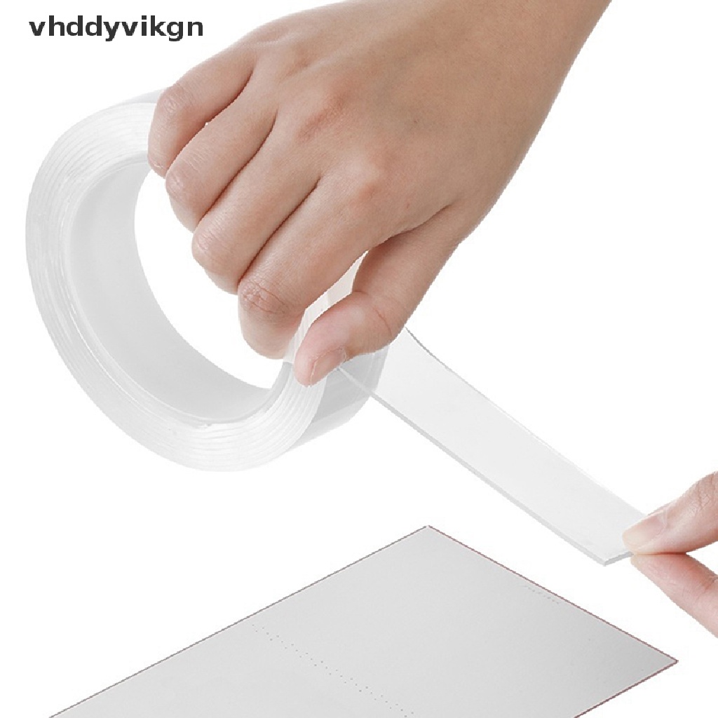 Băng keo hai mặt chống nước trong suốt 1 / 2 / 3 / 5M có thể tái sử dụng