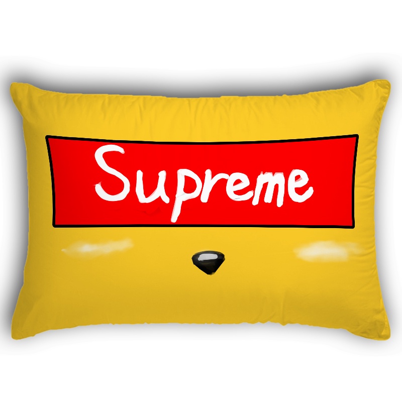 Vỏ Gối Chữ Nhật In Logo Supreme Một Mặt Bằng Polyeste Trang Trí Nhà Cửa (Không Kèm Lõi)