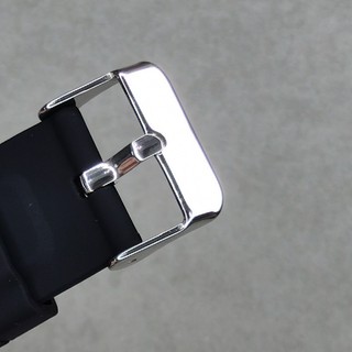 Dây Đeo Đồng Hồ Bằng Silicon Mềm Màu Đen 20mm 22mm 24mm Chống Thấm Nước Thông Dụng Cho Nam Và Nữ