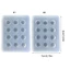 OXXGGKAO Khuôn Lắc Nhựa Khuôn Chất Làm Đầy Silicon Quicksand Shaker Khuôn Làm Đầy Cho DIY Trang Sức Làm Mặt Dây Chuyền Móc Khóa