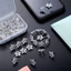MCODECOVED Pentagram Tacks Đẩy Chân Ảnh Tập Tin Nút Chai Ban 50 Chiếc Trường Văn Phòng Ảnh Văn Phòng Phẩm Bảng Chân