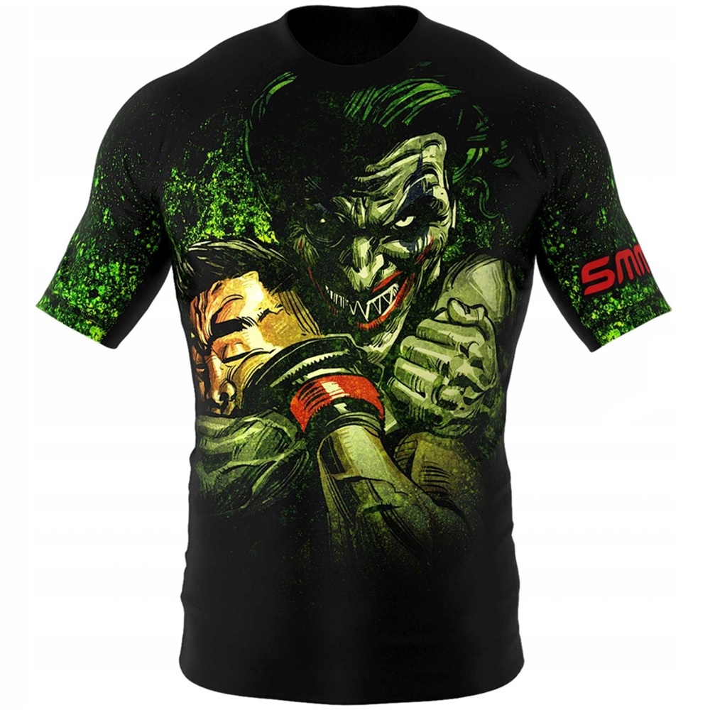 Áo Thun Thể Thao In Chữ Mannen Worstelen Jiu Jitsu Rashguard Strakke