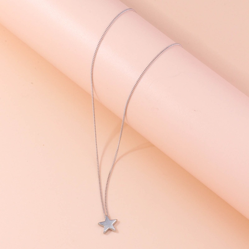 Vòng Cổ Choker Mặt Ngôi Sao Đơn Giản Thời Trang Bắt Mắt Y2K