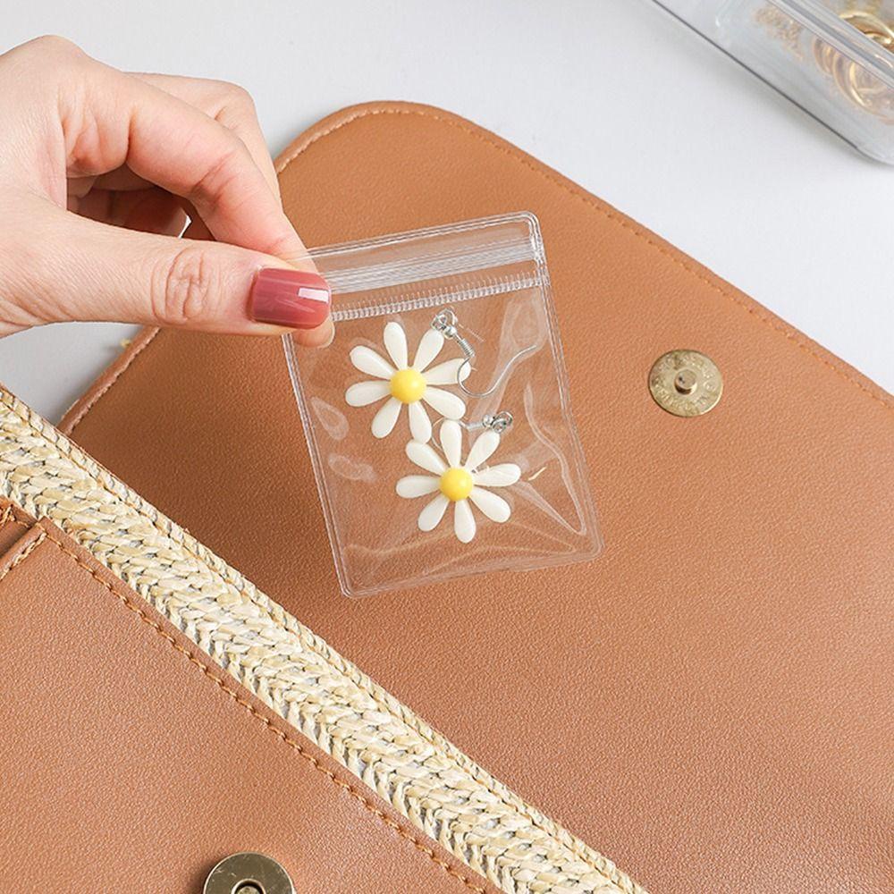 MARGREDY Túi khóa kéo PVC tự niêm phong, túi lưu trữ đa năng có thể đóng lại
