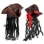 POP Halloween Cướp Biển Đội Trưởng Mũ Dự Tiệc Trang Phục Mũ Bím Tóc Giả Mũ Cosplay Đạo Cụ
