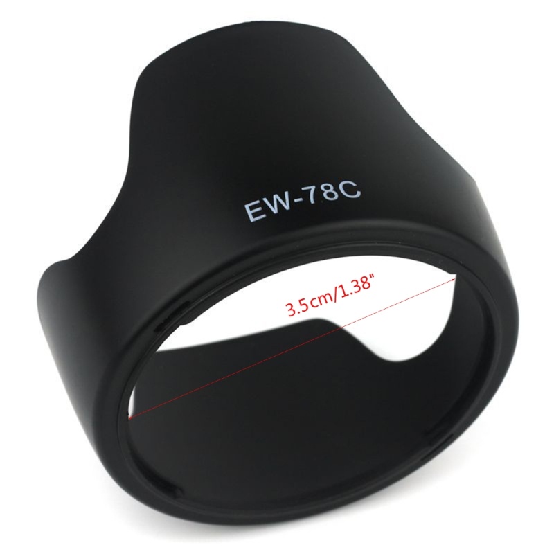 [3C] Mũ trùm đầu ống kính có thể đảo ngược EW-78C cho ống kính EF 35mm f 1 4L USM VR SLR Mũ trùm đầu ống kính hoa Tulip kỹ thuật số