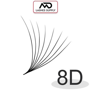 Mi fan 6D độ cong C - CC - D, độ dày 0.7 - 1 hộp 1000 fan - dụng cụ nối mi