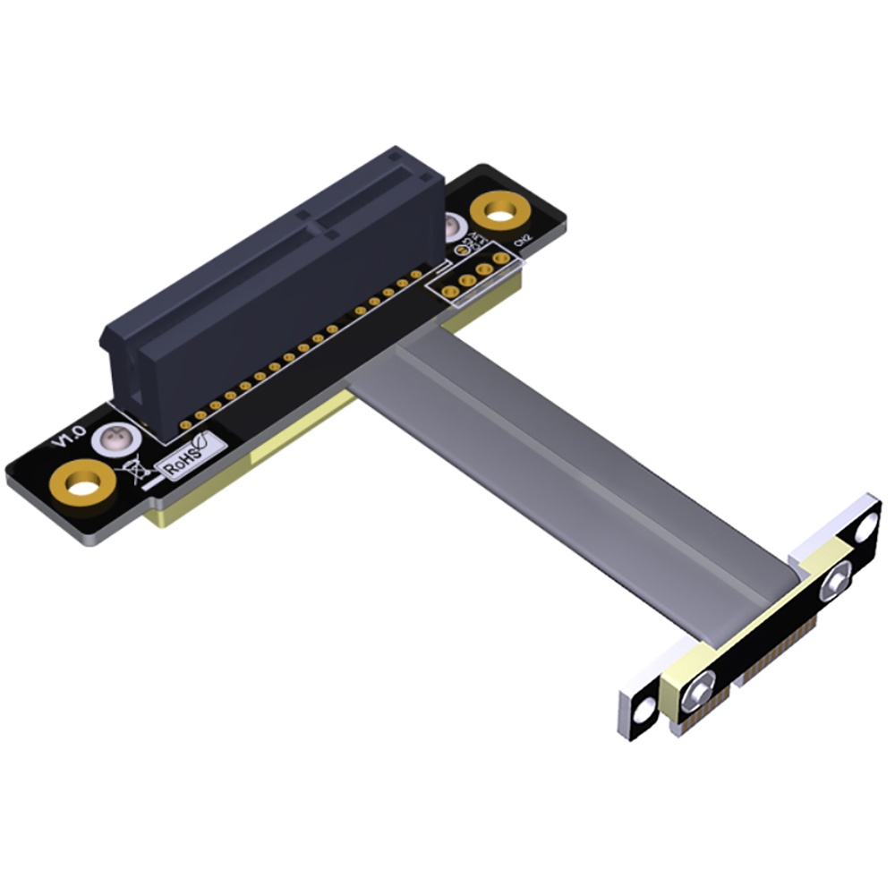 Pcie riser pcie3.0 x1 cáp nam đến x4 nữ emi che chắn 8gbps pci-e iii 1x ...