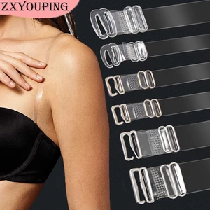 Zxyouping 1pair (2 cái) dây đeo áo ngực silicon trong suốt vô hình có thể điều chỉnh intimates phụ kiện dây áo ngực dây đeo áo ngực đàn hồi của phụ nữ