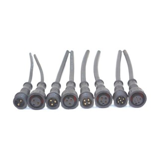 Đầu nối dây cáp nhẹ chống nước 2/3/4/5 pin đen 20CM Led SENRTY
