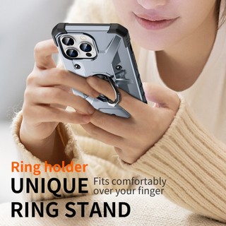 Ốp Điện Thoại Cứng Mỏng Chống Sốc Chống Rơi Kèm Móc Xỏ Ngón Cho iphone 12 11 Pro Max