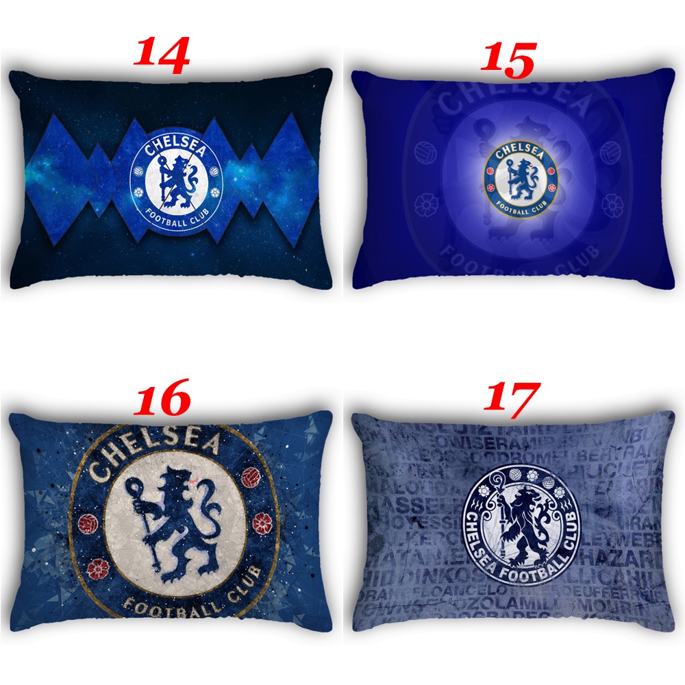 Vỏ Gối Chữ Nhật In Logo Chelsea Fc Trang Trí Nhà Cửa (Không Kèm Lõi)