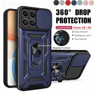 Ốp Điện Thoại Dạng Giáp Có Vòng Đỡ Chống Sốc Cho Honor X9 X8a X7a X6 X 9 X 8a X 6 X 7a HonorX9 HonorX8a HonorX7a HonorX6 4G 5G