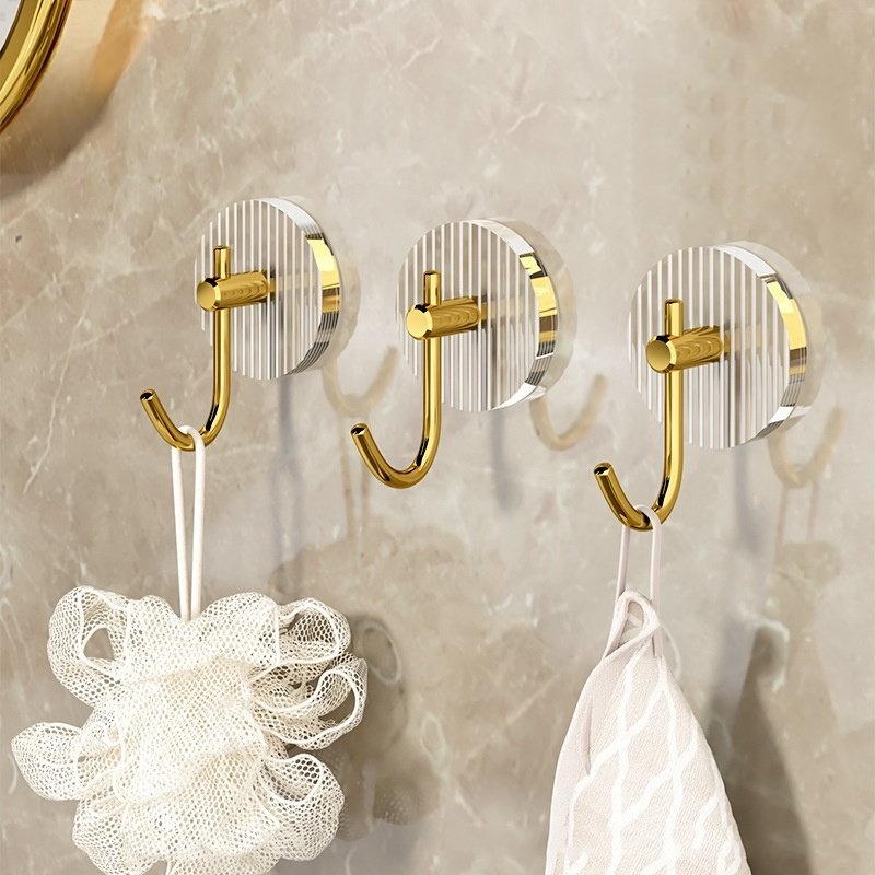 Móc Treo Đồ Chịu Lực Tốt Chống Ẩm Mốc Không Cần Khoan Sang Trọng Tiết Kiệm Không Gian Cho Nhà Bếp / Phòng Tắm