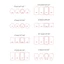 ✿ Set 4 Đĩa Làm Gạch Kim Tuyến Bằng Acrylic DIY