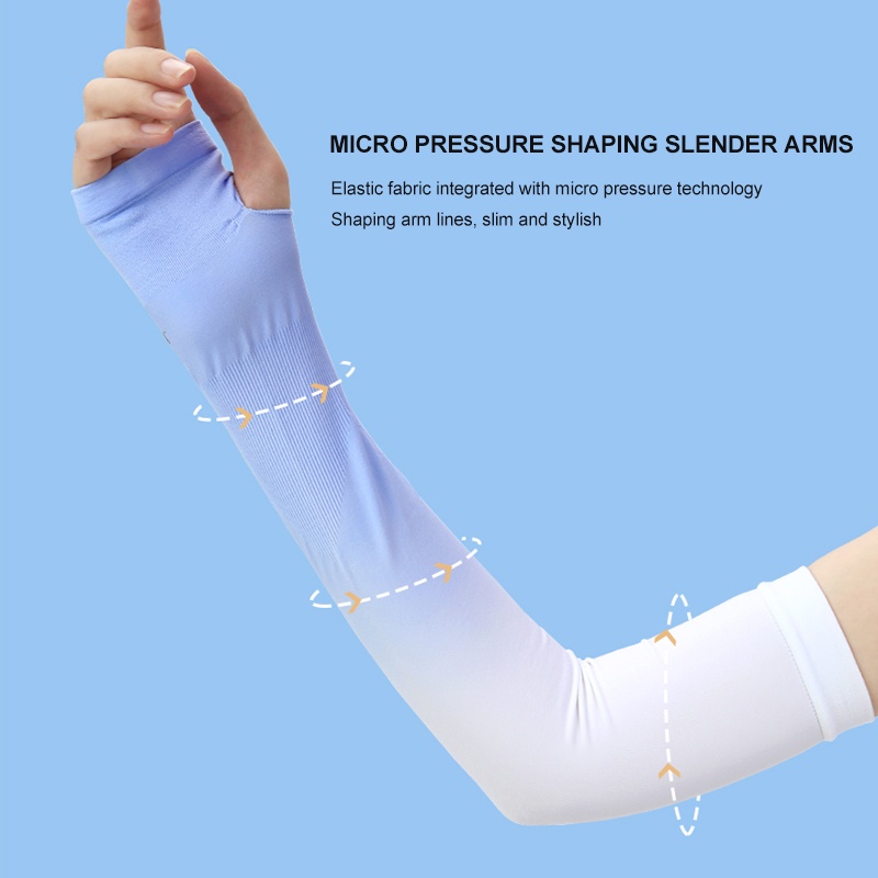 Ảnh Tay áo chống nắng mỏng băng CAMEL CROWN dành cho nữ Chống tia cực tím UPF50 + Tay áo băng đi xe đạp 2