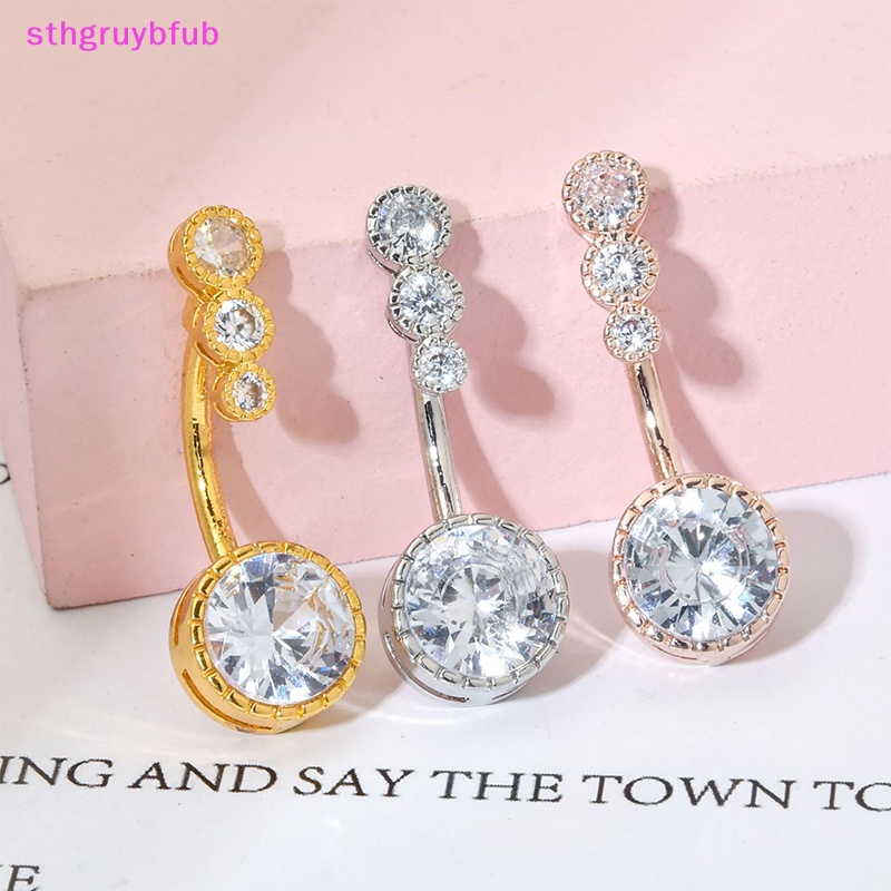 Khuyên Rốn Chất Liệu Thép Không Gỉ 316L Đính Đá Cá Tính