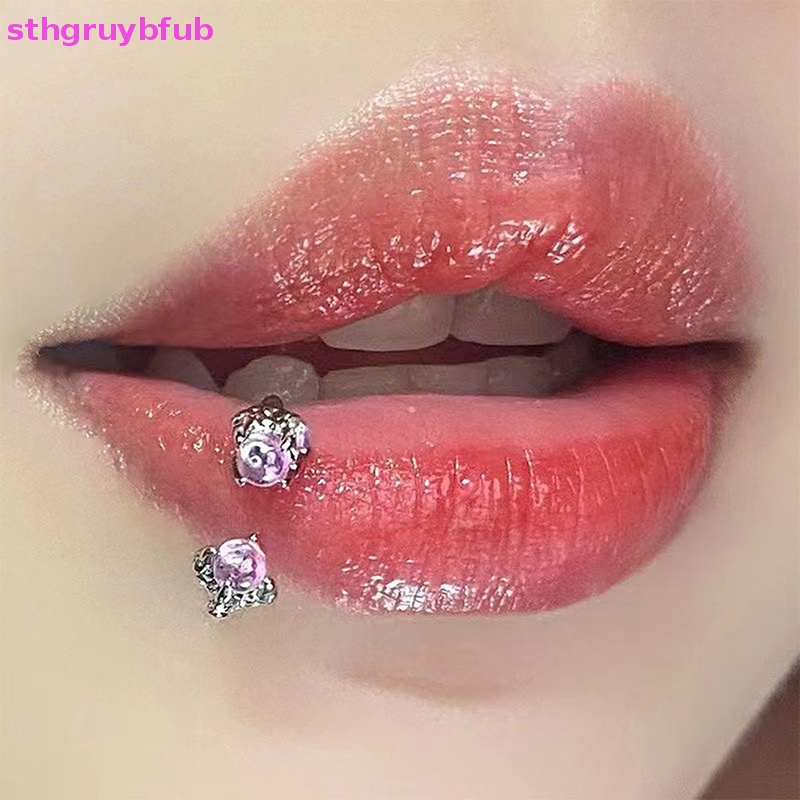1 Khuyên Môi Bằng Thép Titan Hình Chữ C