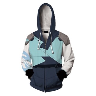 Áo khoác unisex có dây kéo 3D, phù hợp cosplay Valorant và mặc thường ngày - Phù hợp nhiều kích cỡ
