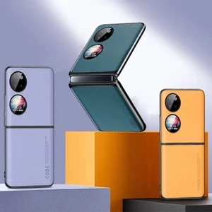 Ốp điện thoại bảo vệ họa tiết da thời trang dành cho Huawei P50 Pocket