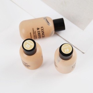 Kem nền dạng lỏng mờ AFTEROF, Kem che khuyết điểm dạng lỏng chống thấm nước 3 màu 12g, Kem che khuyết điểm Hỗ trợ giảm mụn Kem nền che phủ toàn diện Trang điểm cho nữ