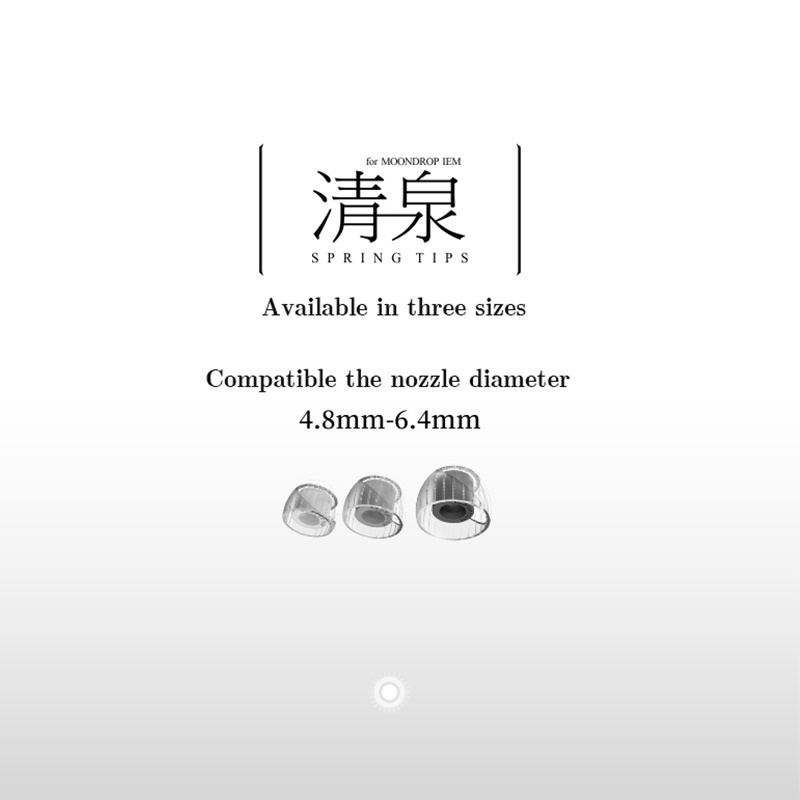 Moondrop Nút Tai Nghe Nhét Tai Bằng silicone 3 Kích Cỡ
