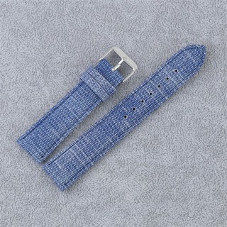 Dây Đồng Hồ Đeo Tay Thời Trang Bằng Denim Mềm 10 / 12 / 14 / 16 / 18 / 20 / 22mm