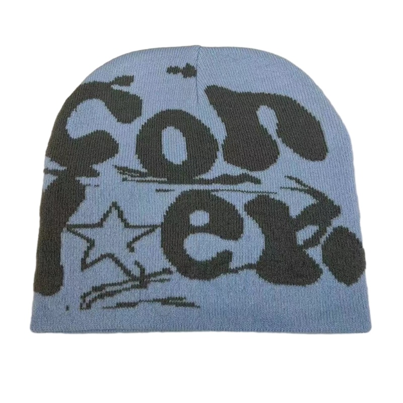 Fine Y2k Beanie Hat Nam Nữ Mũ Mùa Đông Hip-Hop Trang Phục Đạo Cụ Đầu Lâu Mũ