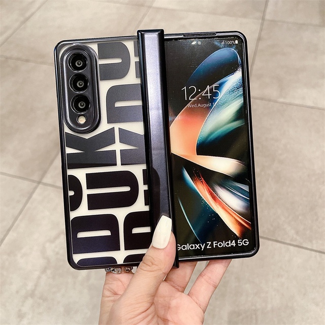 Mạ Rõ Ràng Bản Lề Ốp Lưng Cho Samsung Galaxy Z Fold 7 6 5 Cơ Chống Sốc Trong Suốt 360 Bảo Vệ Toàn Diện Vỏ Điện Thoại Gấp 4 3 2