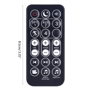 Godd Nâng cấp Điều khiển từ xa thay thế RE69151 Thanh điều khiển Hệ thống loa Soundbar ABS Remote cho âm thanh Polk Magnifi