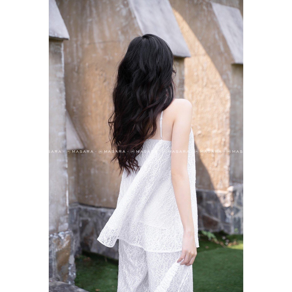 SET YẾM REN GÂN TRẮNG